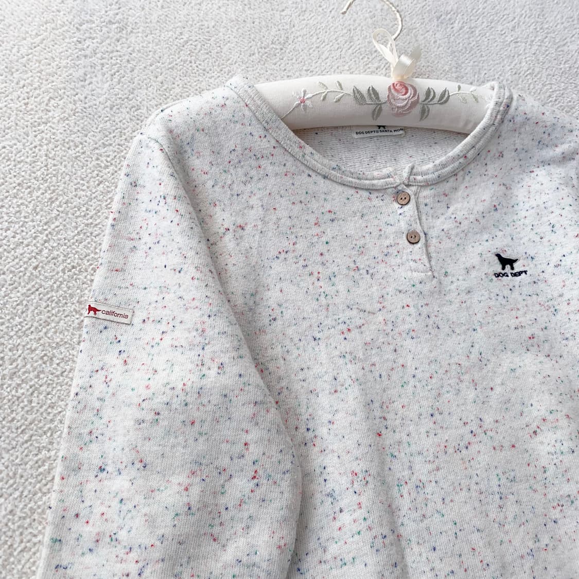 강아지 점박이 단추 롱슬리브 상품이미지2