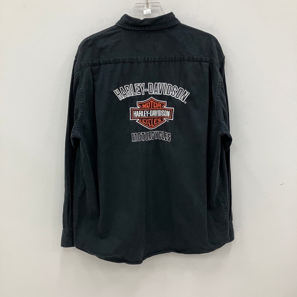 할리데이비슨 블랙 로고 코튼 셔츠 L 상품이미지2