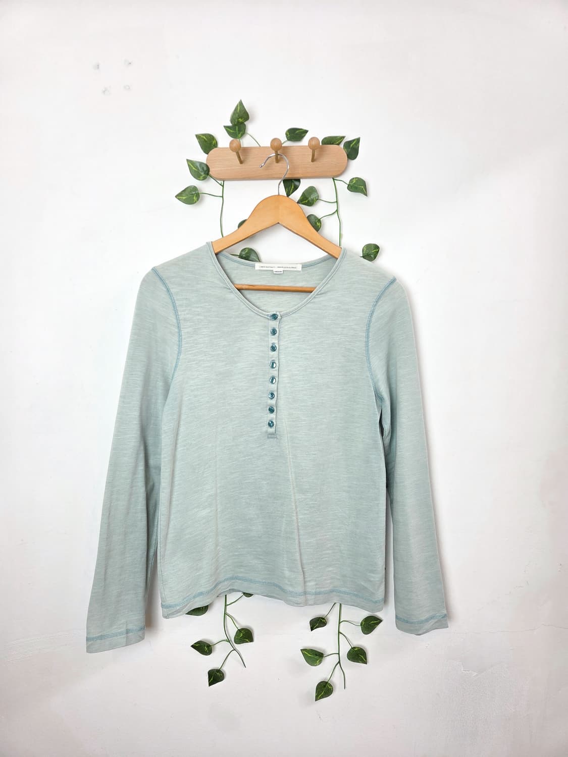 물빛 단추 슬리브 상품이미지1