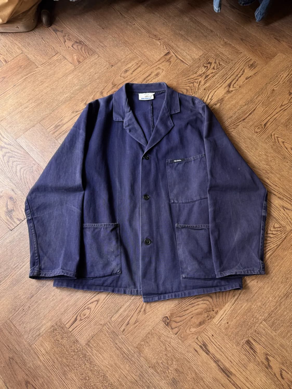 [L]빈티지 페이딩 베드포드 타입 몰스킨 프렌치 워크 자켓 상품이미지1