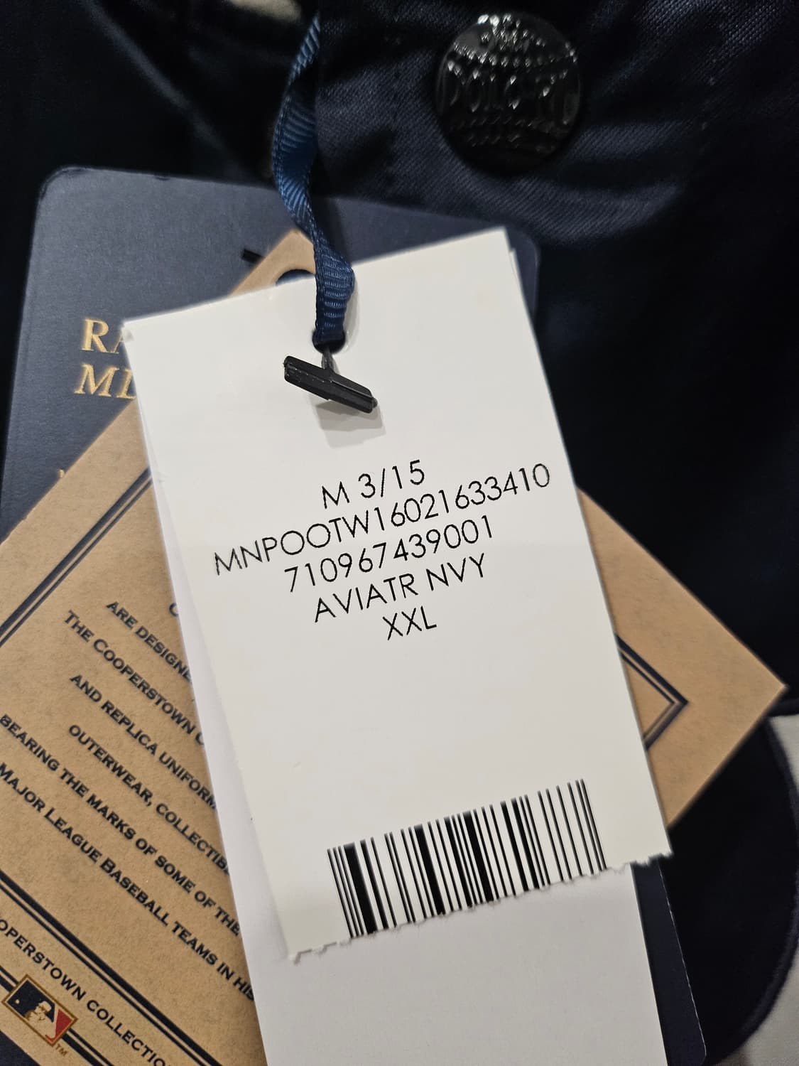 폴로 랄프로렌 NY 양키스 바시티 새틴 자켓 XXL 새상품 상품이미지6