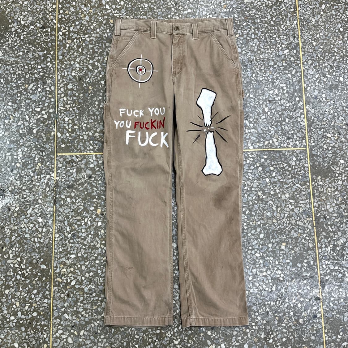 칼하트 커스텀 카펜터 팬츠 B324-DKH 34 상품이미지1