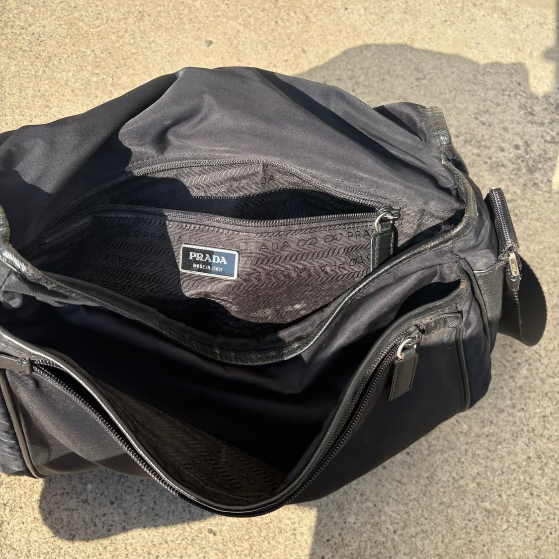 프라다 블랙 나일론 메신저 백 상품이미지8