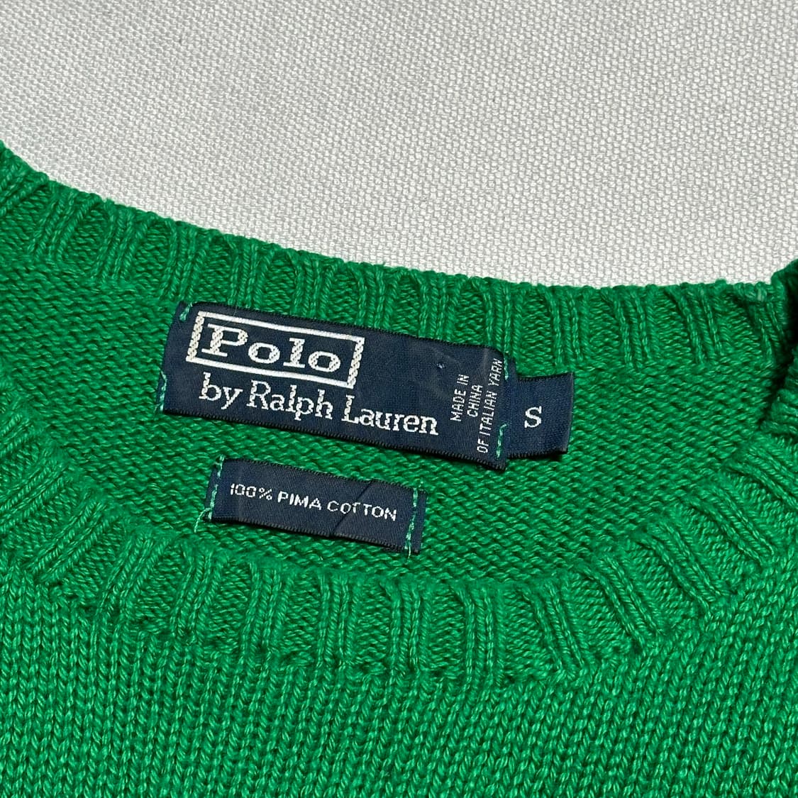 Polo Ralph Lauren 피마코튼 그린 니트 상품이미지3