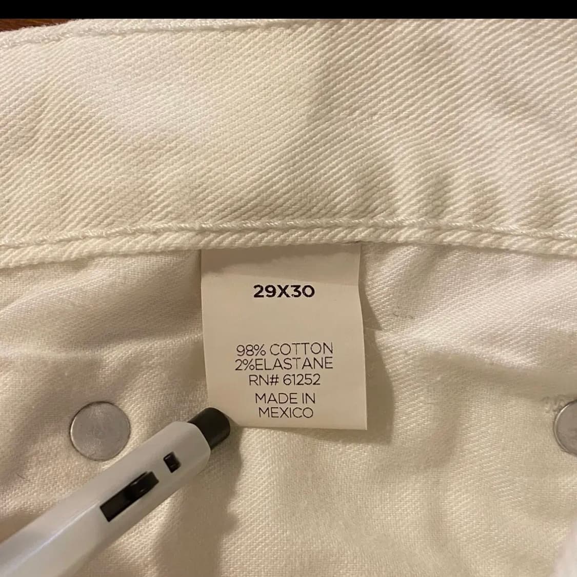 미국 빈티지 애리조나 진 화이트 청바지 상품이미지9