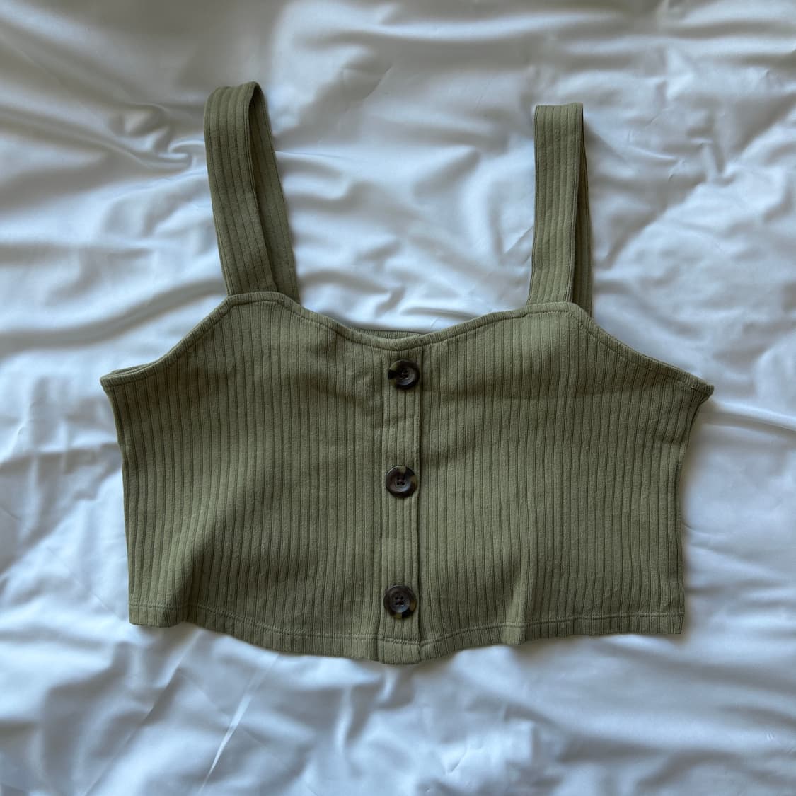 빈티지 GU 올리브 뷔스티에 나시 상품이미지5