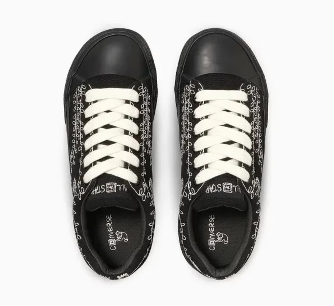 컨버스 올스타 보더스타 OX 신야코즈카 블랙 로우 1SE876 상품이미지3