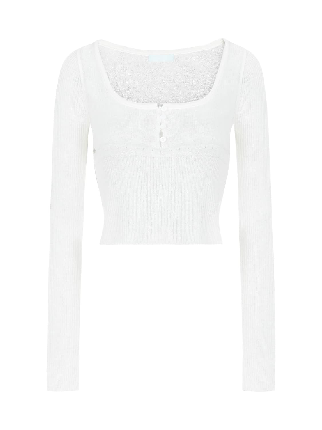 페일제이드 릴리 크롭 니트 Lily crop 아이보리 블마인스타디브 상품이미지1