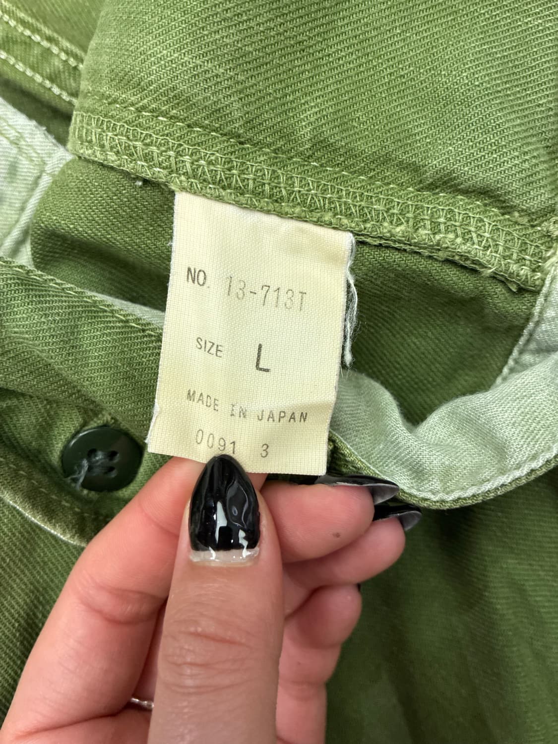 L)Japanese vintage 여성 신치백 디테일 코튼팬츠 상품이미지5