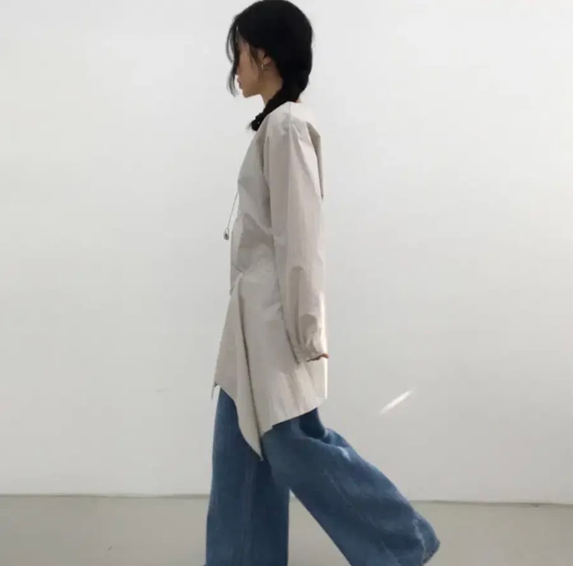 미닝아웃 meaningout 베이 레이어드 원피스 상품이미지3