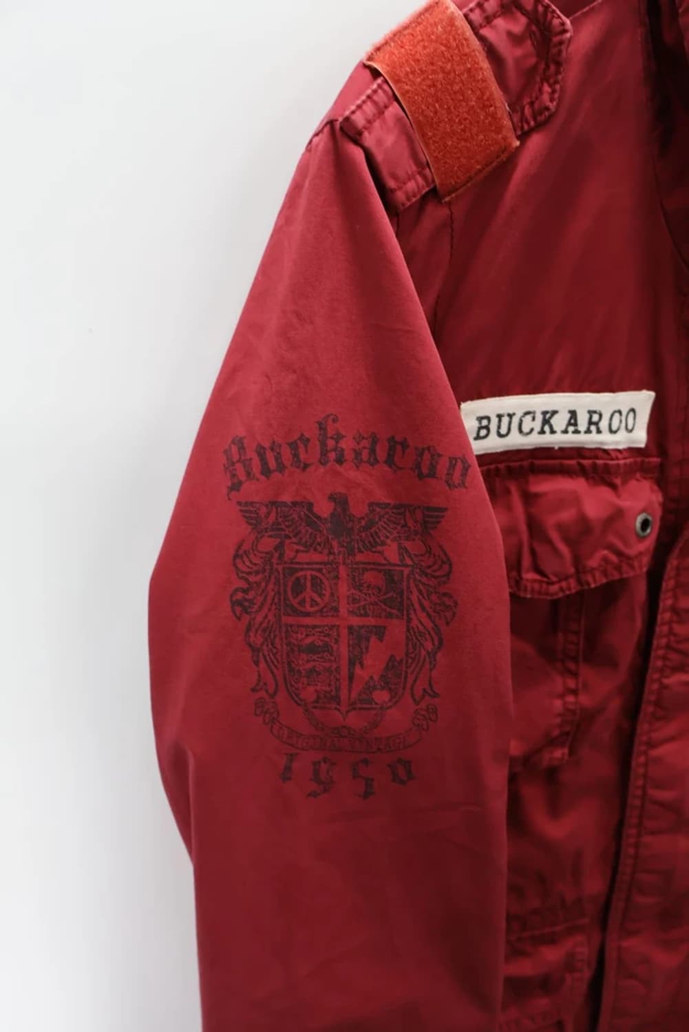 버커루 빈티지 백로고 레드 필드 자켓 상품이미지9