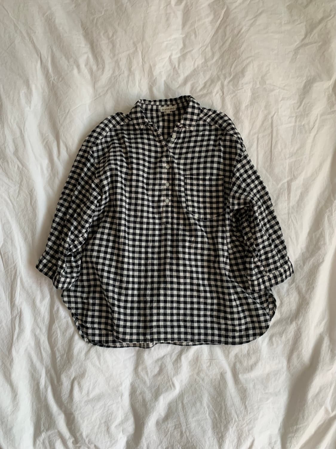 깅엄 체크 셔츠 상품이미지1