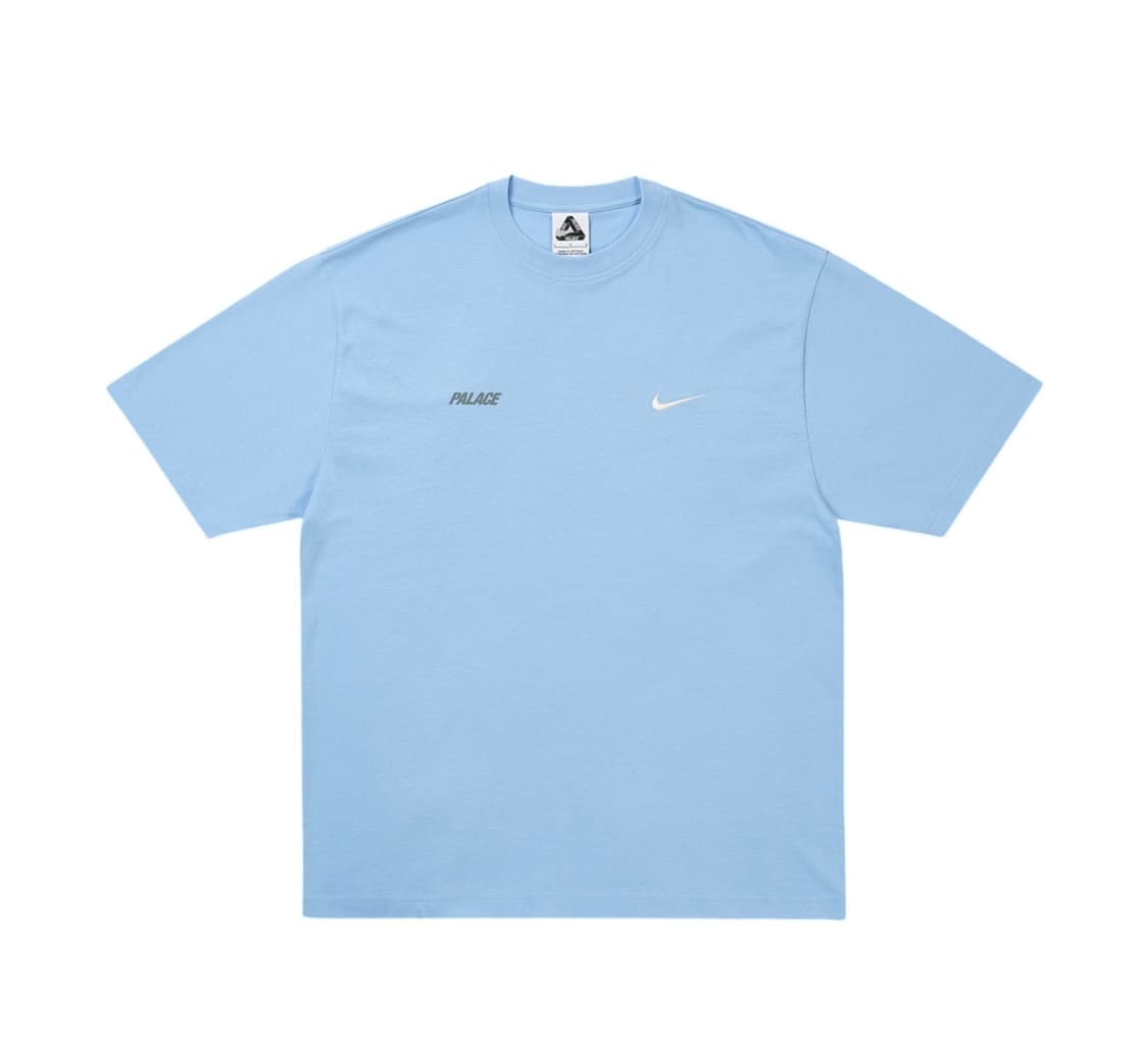 L 팔라스 x 나이키 폰트 스우시 티셔츠 스카이 블루 - 26SS 상품이미지2