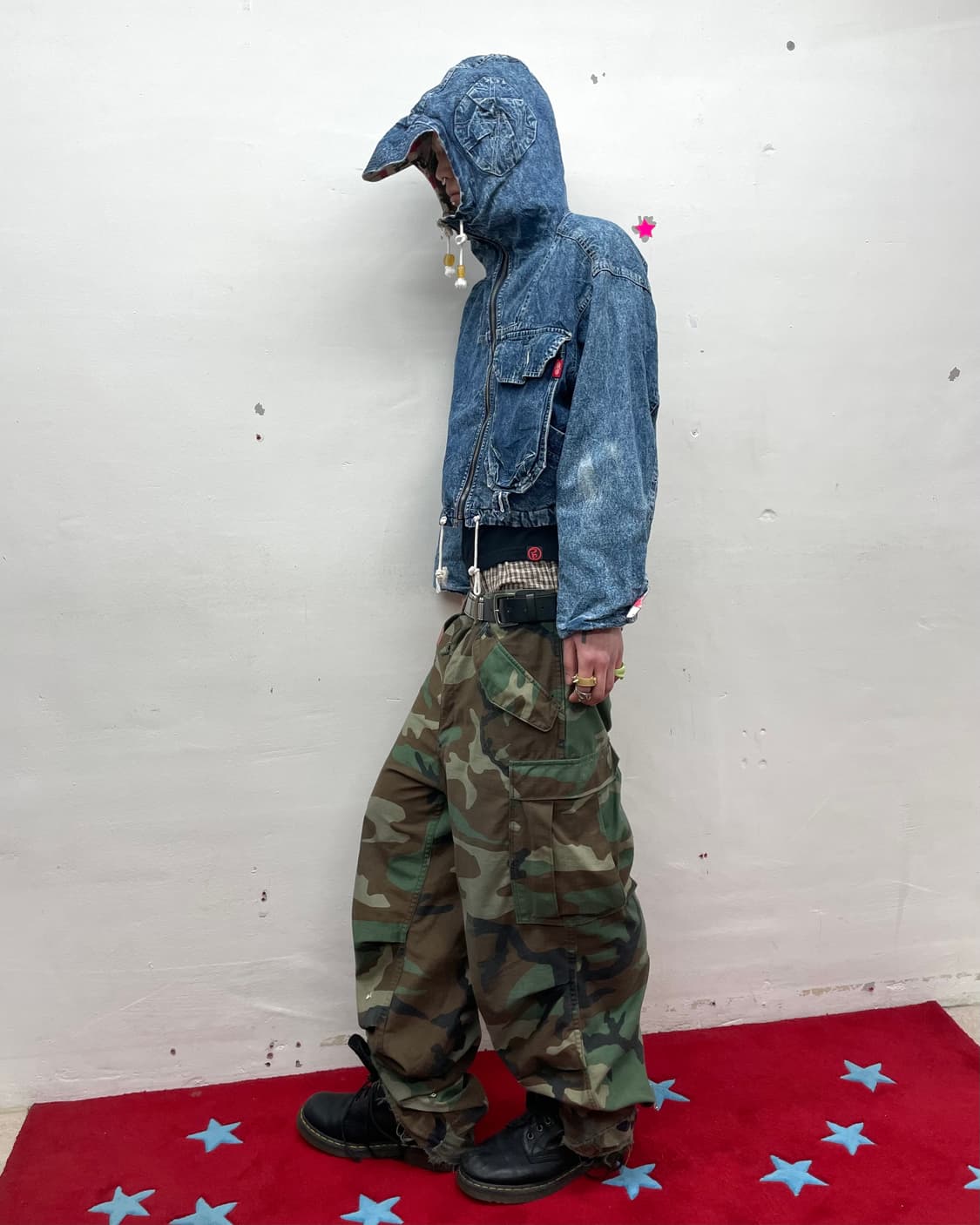 Highneck Pocket Reversible Denim Jacket 상품이미지9