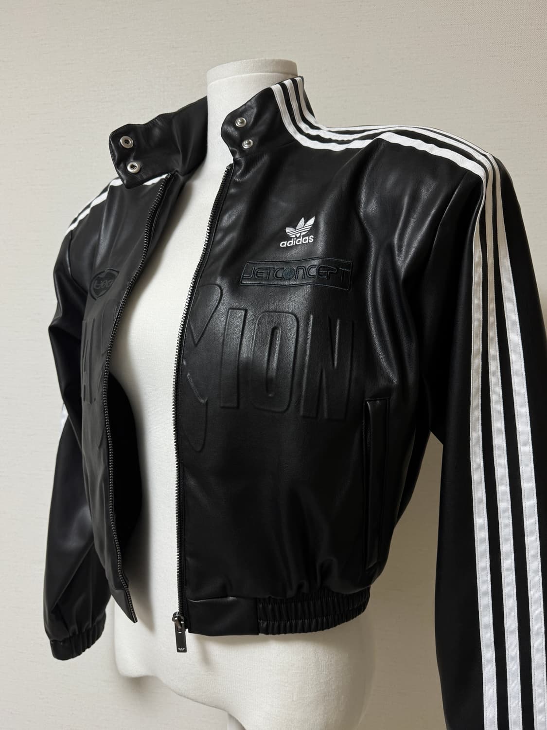 아디다스) 레더 바이커 자켓 상품이미지6