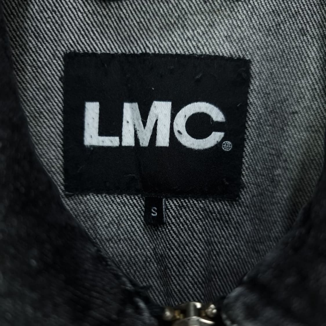 [엘엠씨] 오버핏 흑청 블랙 데님 워크 자켓 M20125 상품이미지9