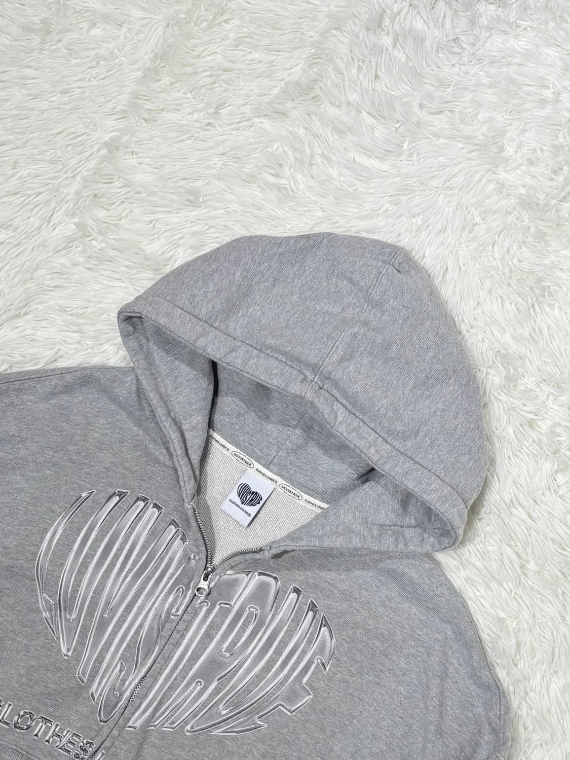 러브이즈트루 그레이 투웨이 후드집업 상품이미지6