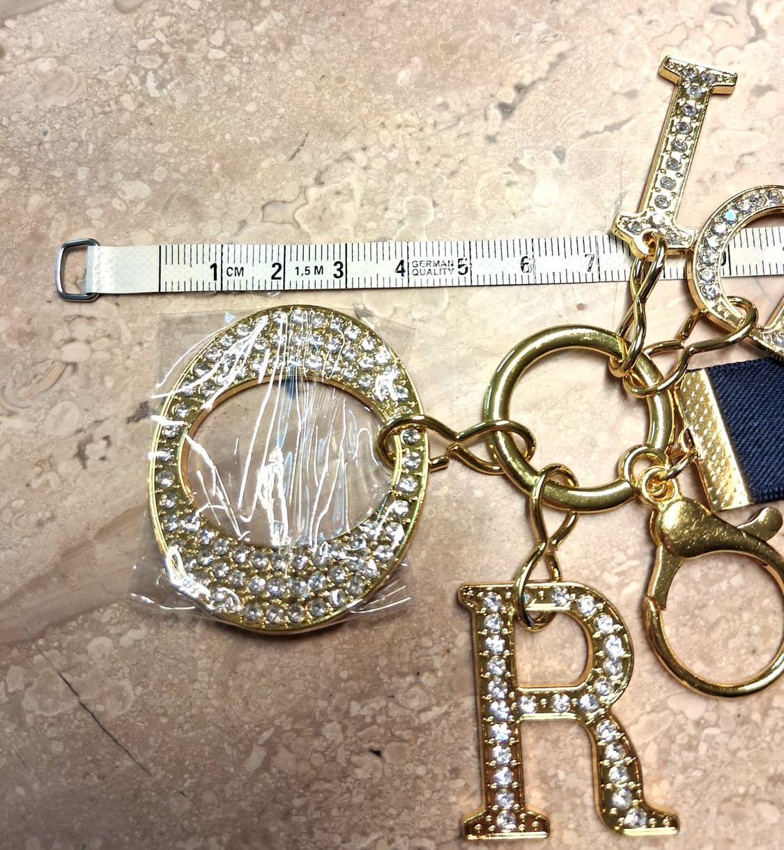 Dior 큐빅 Letter 키링 (새제품) 상품이미지7