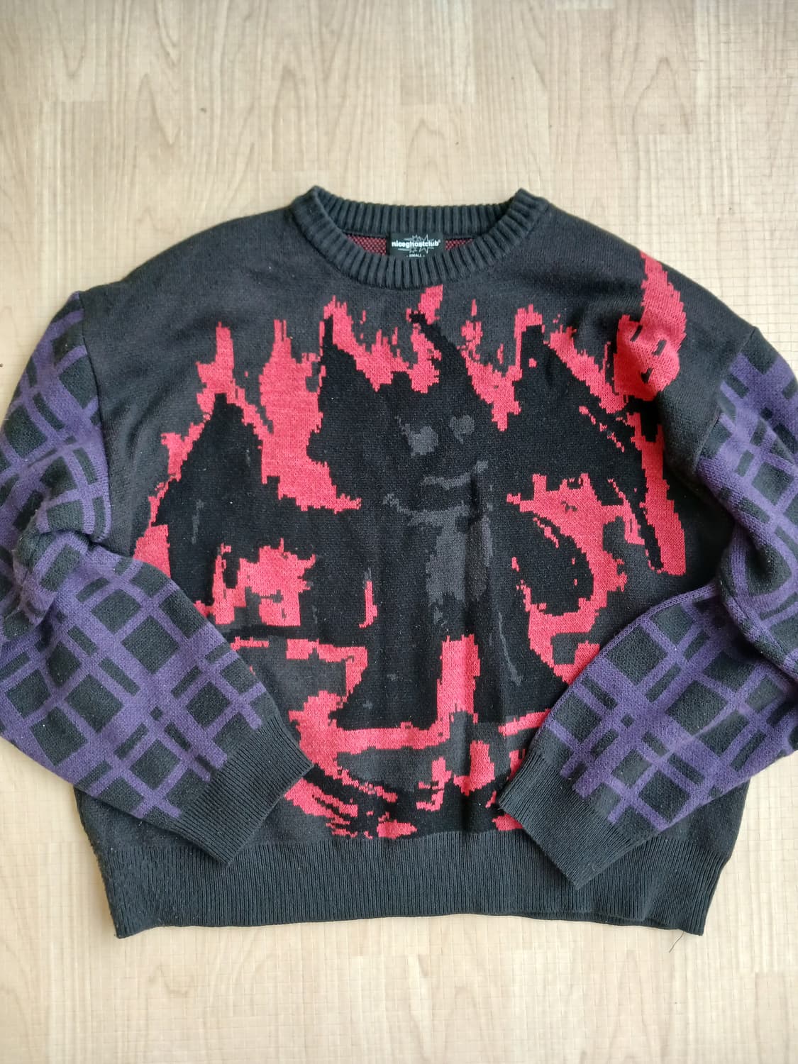 나이트고스트클럽 데빌 니트 S 고스펑크룩 상품이미지1