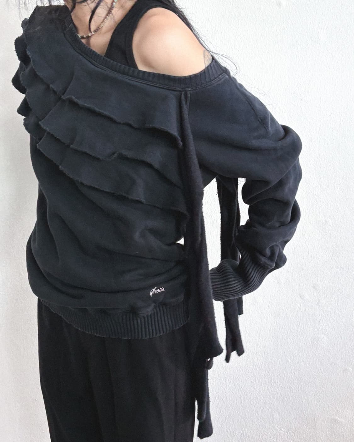 스텔라맥카트니 러플 오프숄더 스웨트셔츠 상품이미지3