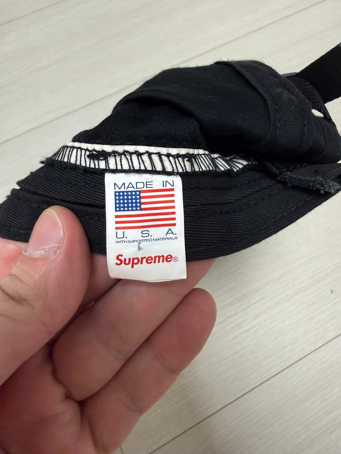 24FW 슈프림 밀리터리 캠프캡 블랙  상품이미지5