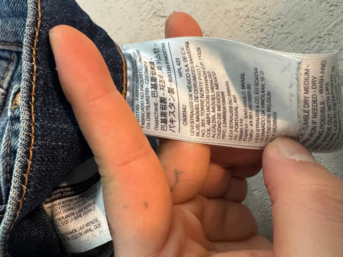 리바이스 여성 청바지 데님팬츠 블루진 32 상품이미지8