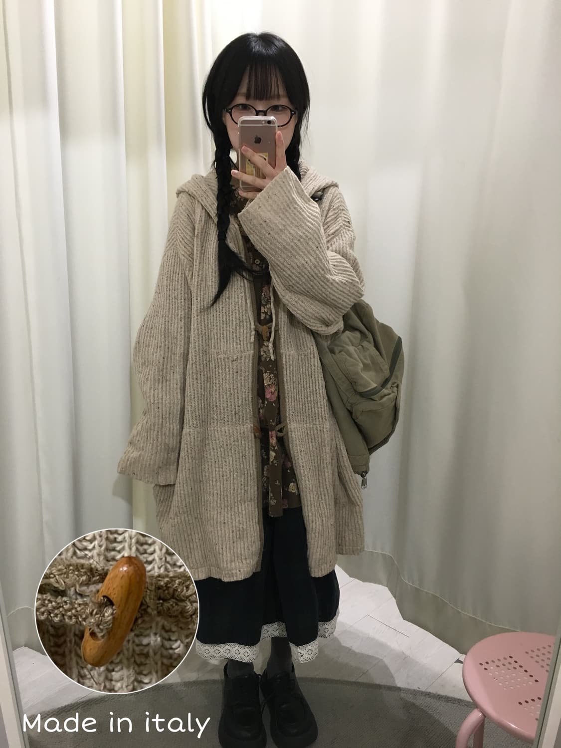 후드 더플 가디건 상품이미지1