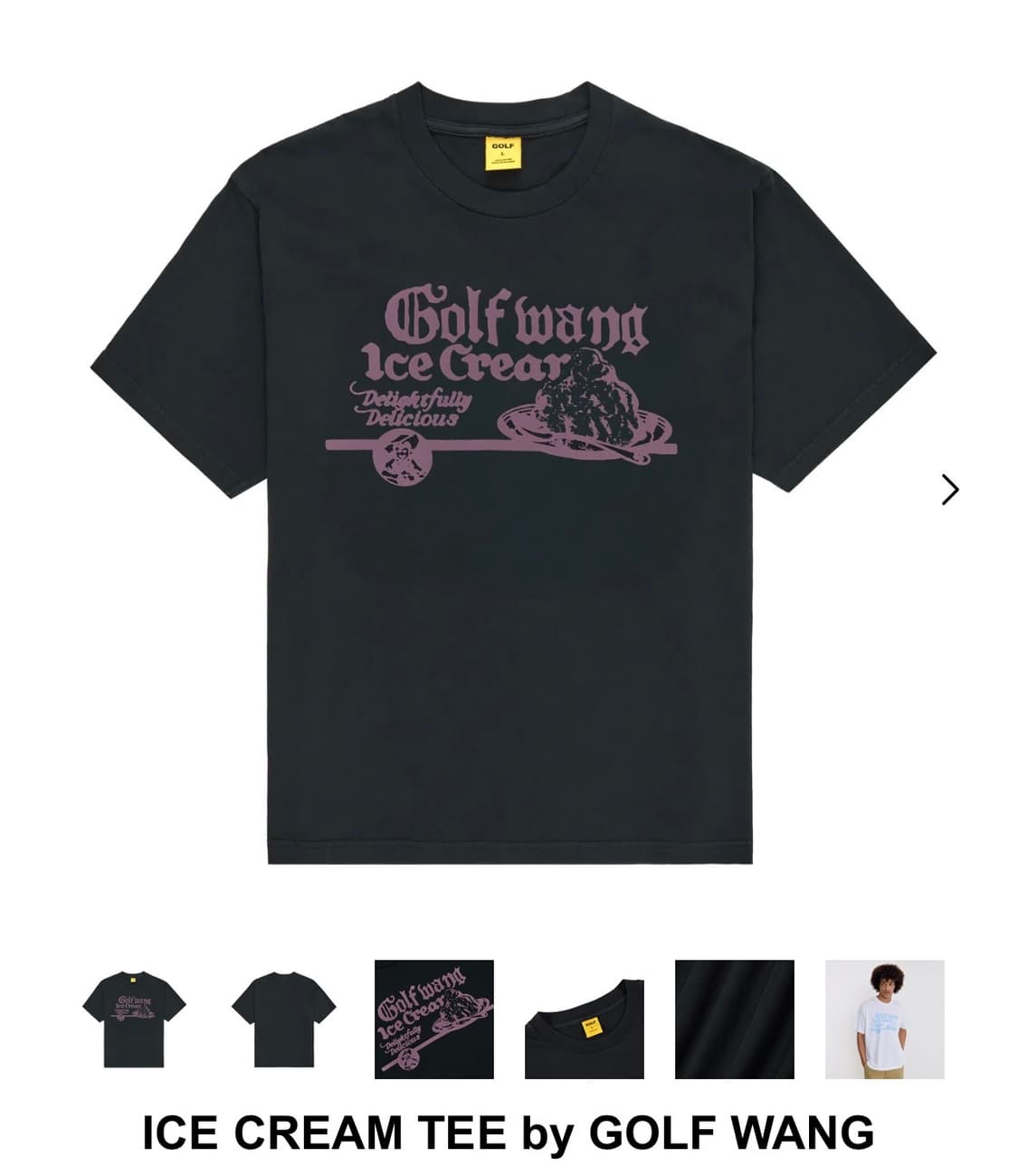 새상품)골프왕 ICE CREAM TEE by GOLF WANG sm사이즈 상품이미지1