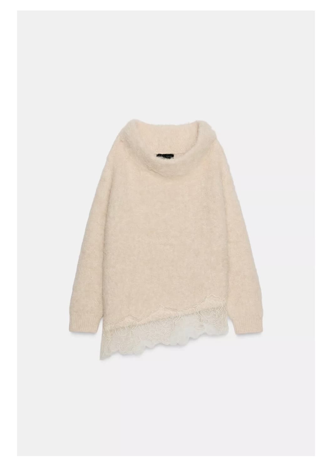 자라 레이스 콤비 니트 스웨터 새상품 상품이미지3