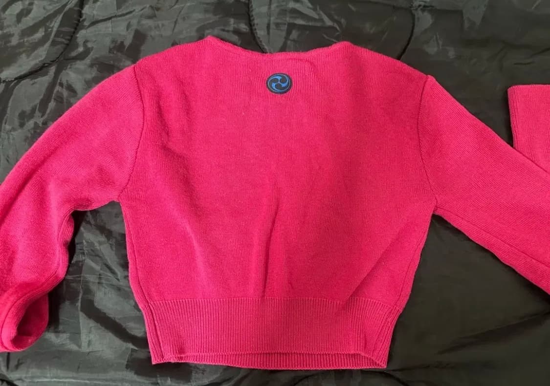 미스치프 핑크 크롭니트 small 상품이미지3