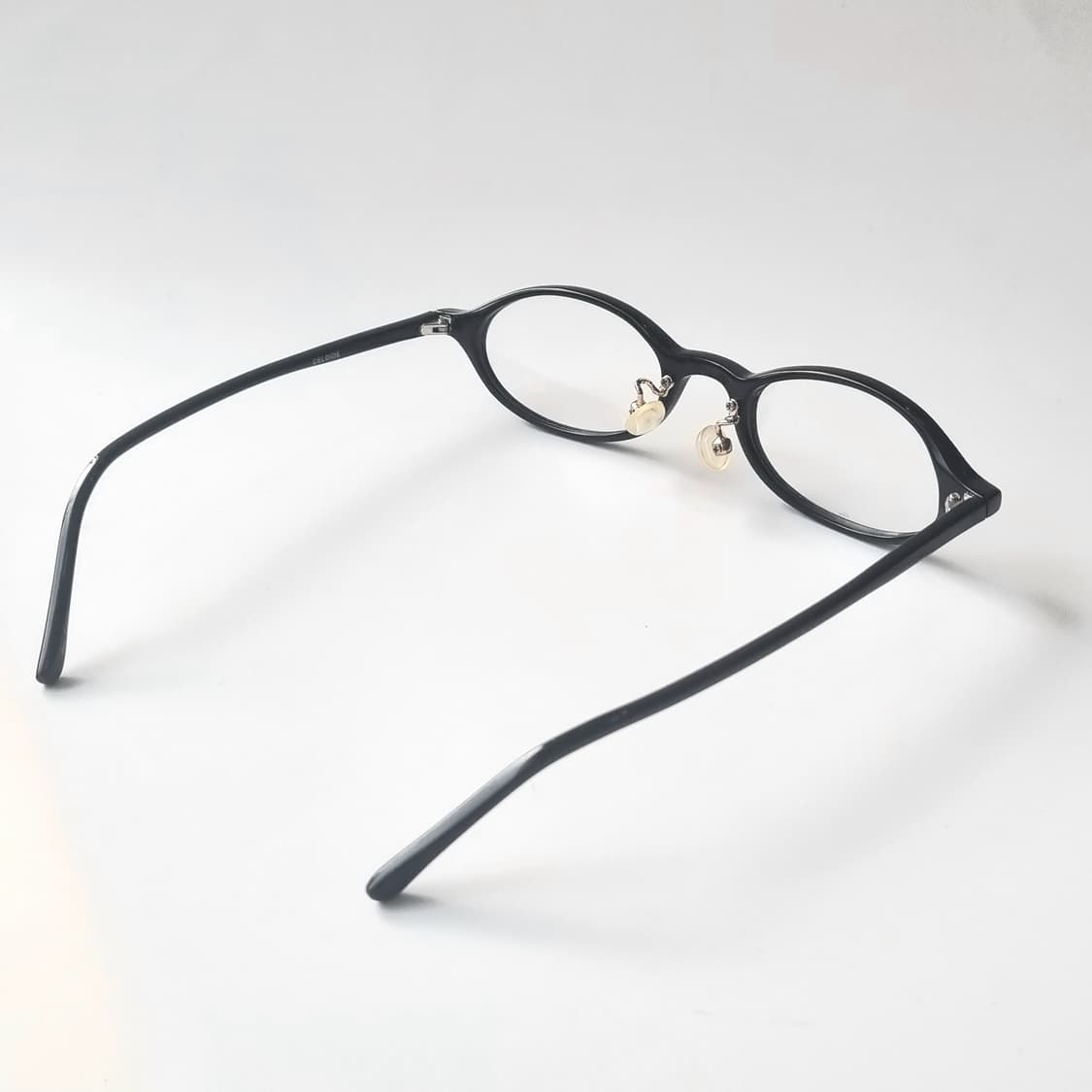 데드스탁 오벌 블랙 코받침있는 뿔테 1408 상품이미지8