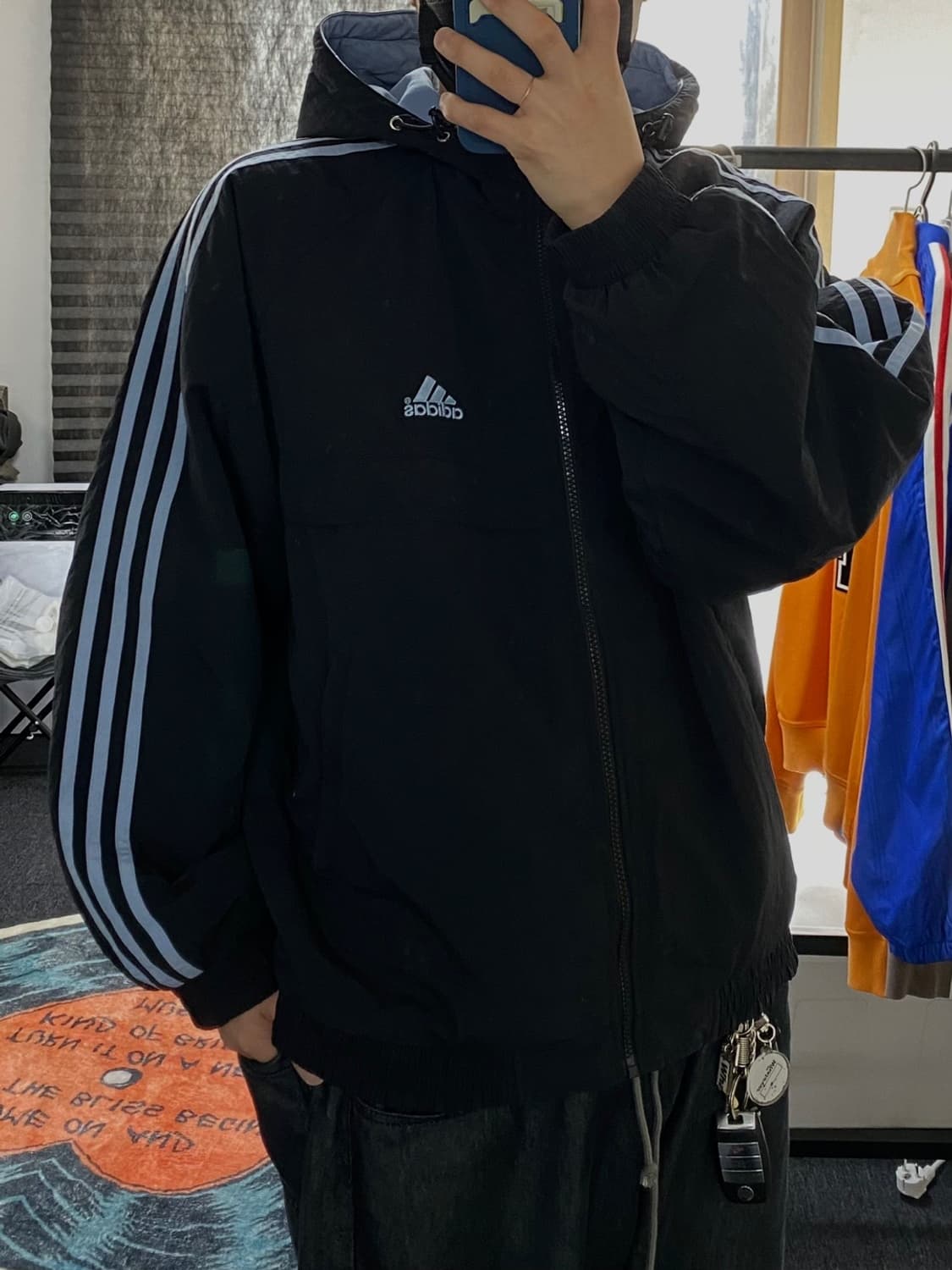 [100] 00s ADIDAS 아디다스 올드스쿨 나일론 후드 자켓 상품이미지9