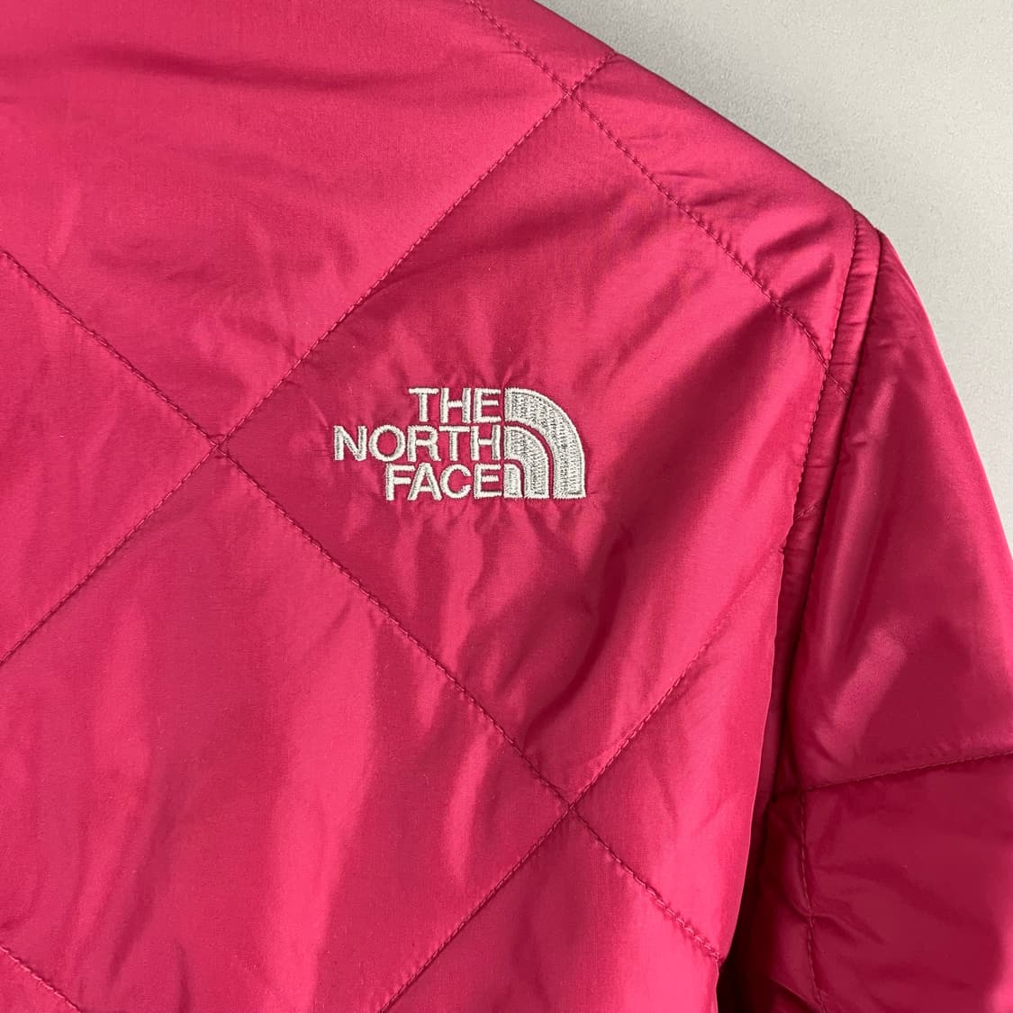 노스페이스 핑크 퀼팅 경량 패딩 상품이미지5