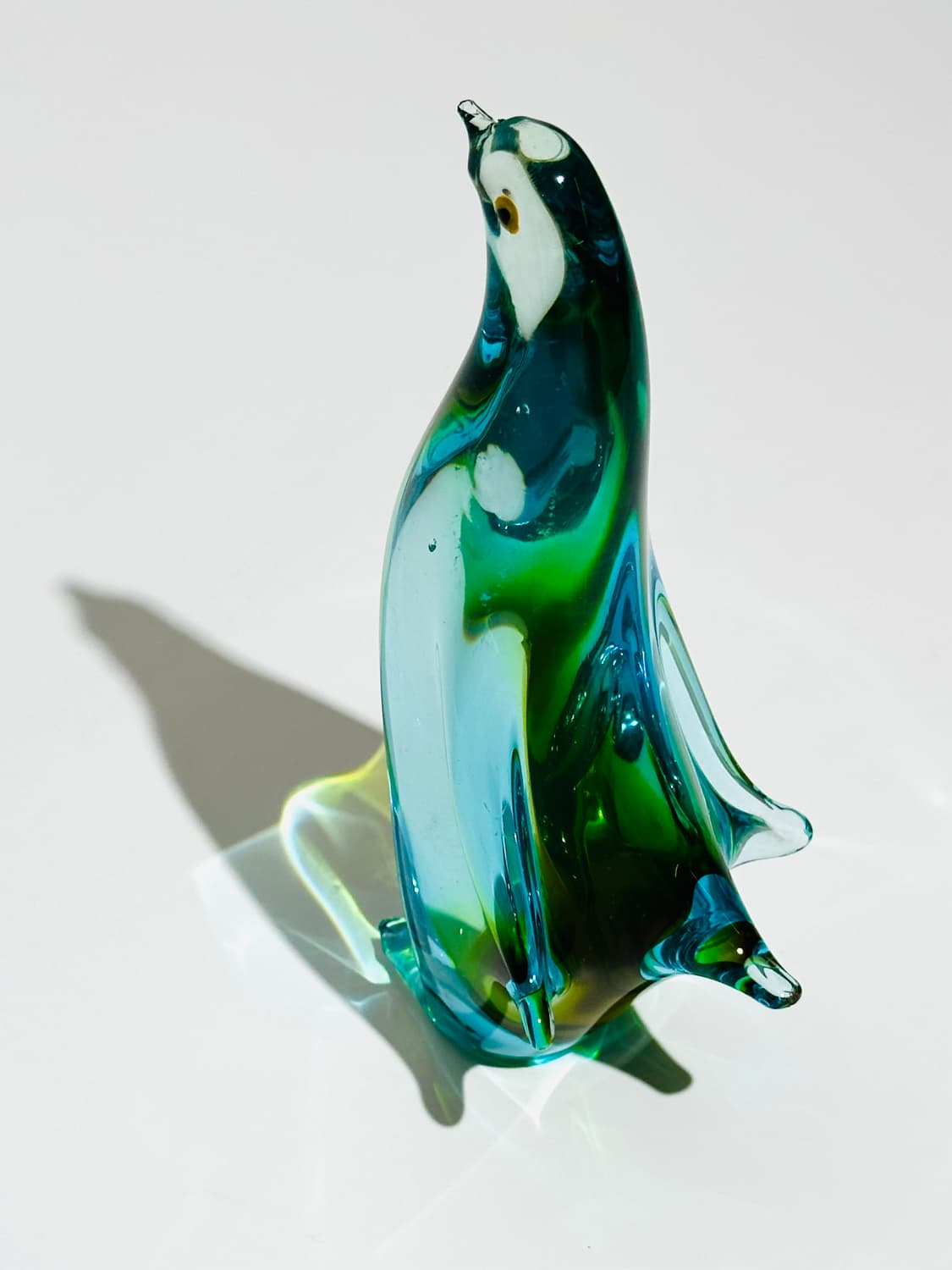 일본 빈티지 마르티 아트글라스 팽귄 오브제 상품이미지9