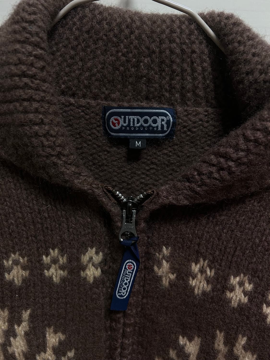 OUTDOOR PRODUCTS 사슴 니트 가디건 코위찬 (실측s) 상품이미지2