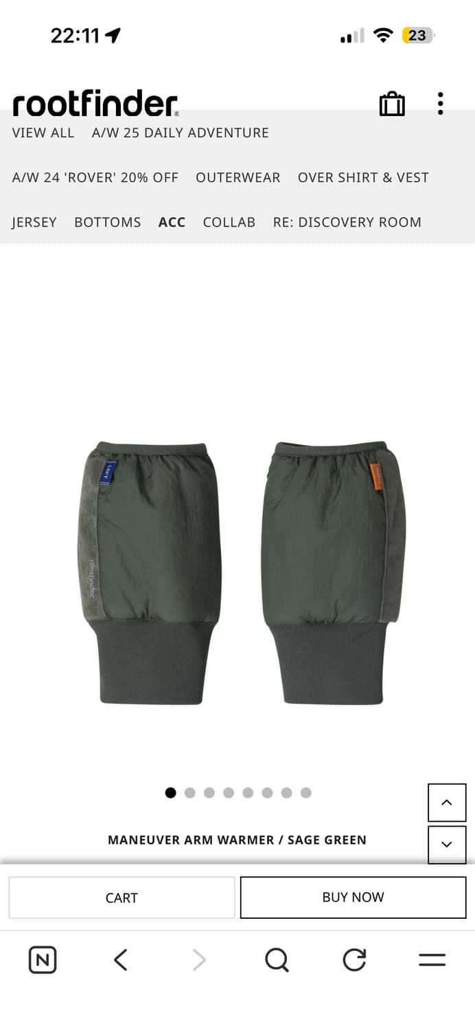 새상품 루트파인더 씬슐레이트 장갑 세이지그린 상품이미지3