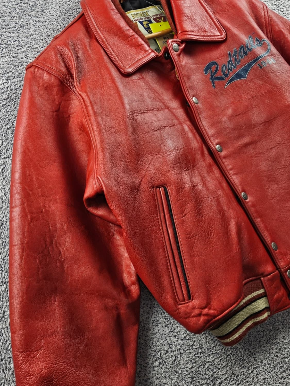 90's 아비렉스 터스키기 레드테일즈 가죽 자켓 ( M ) / 10978 상품이미지4