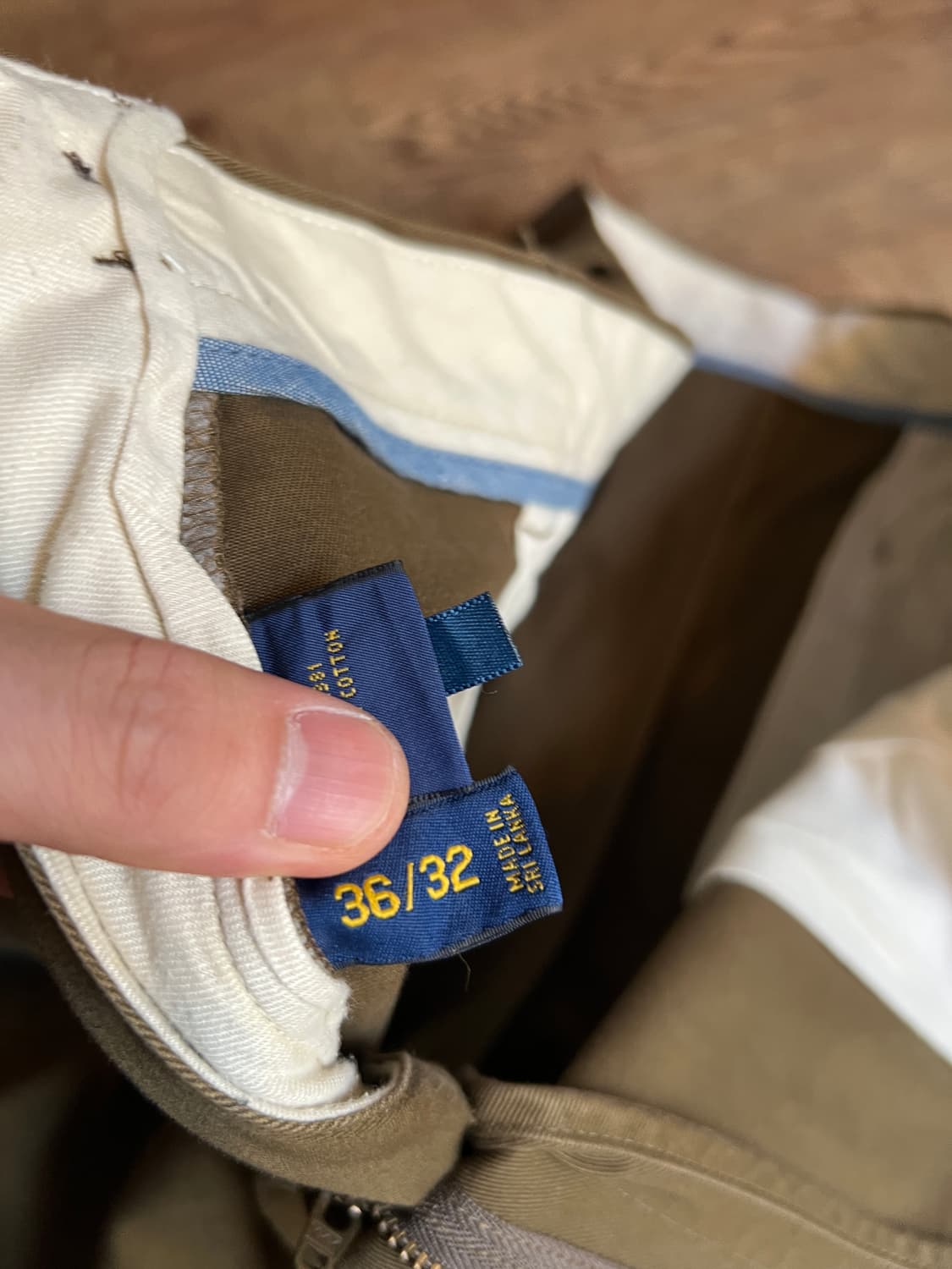 [36]폴로 랄프로렌 클래식 핏 카키 치노 팬츠 상품이미지9