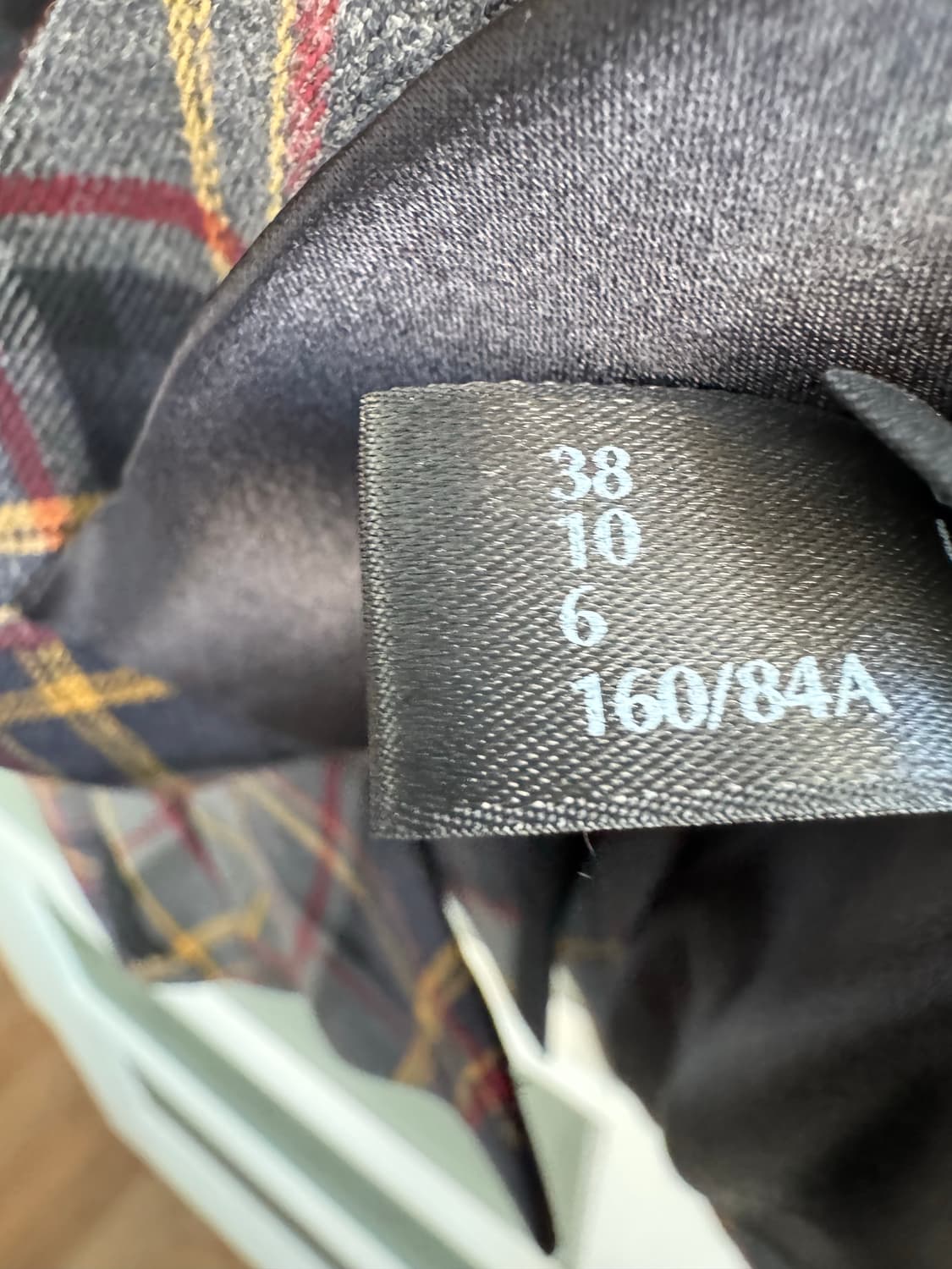 [LA PERLA] 라펠라 체크 패턴 레이스 자켓 38 상품이미지6