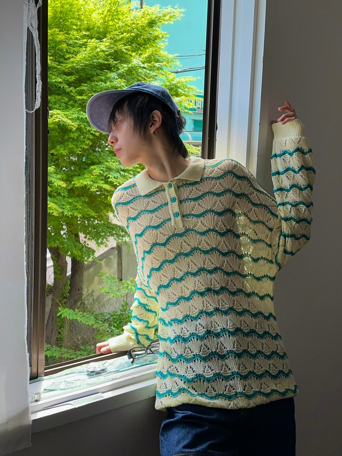 Niko and... 크로셰 폴로 니트 상품이미지6