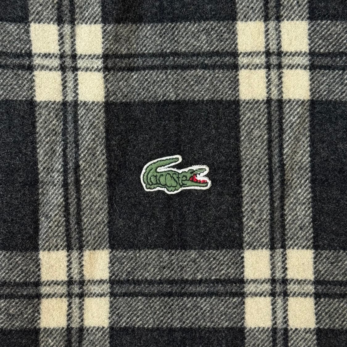 라코스테 울 체크 봄버 자켓 상품이미지6