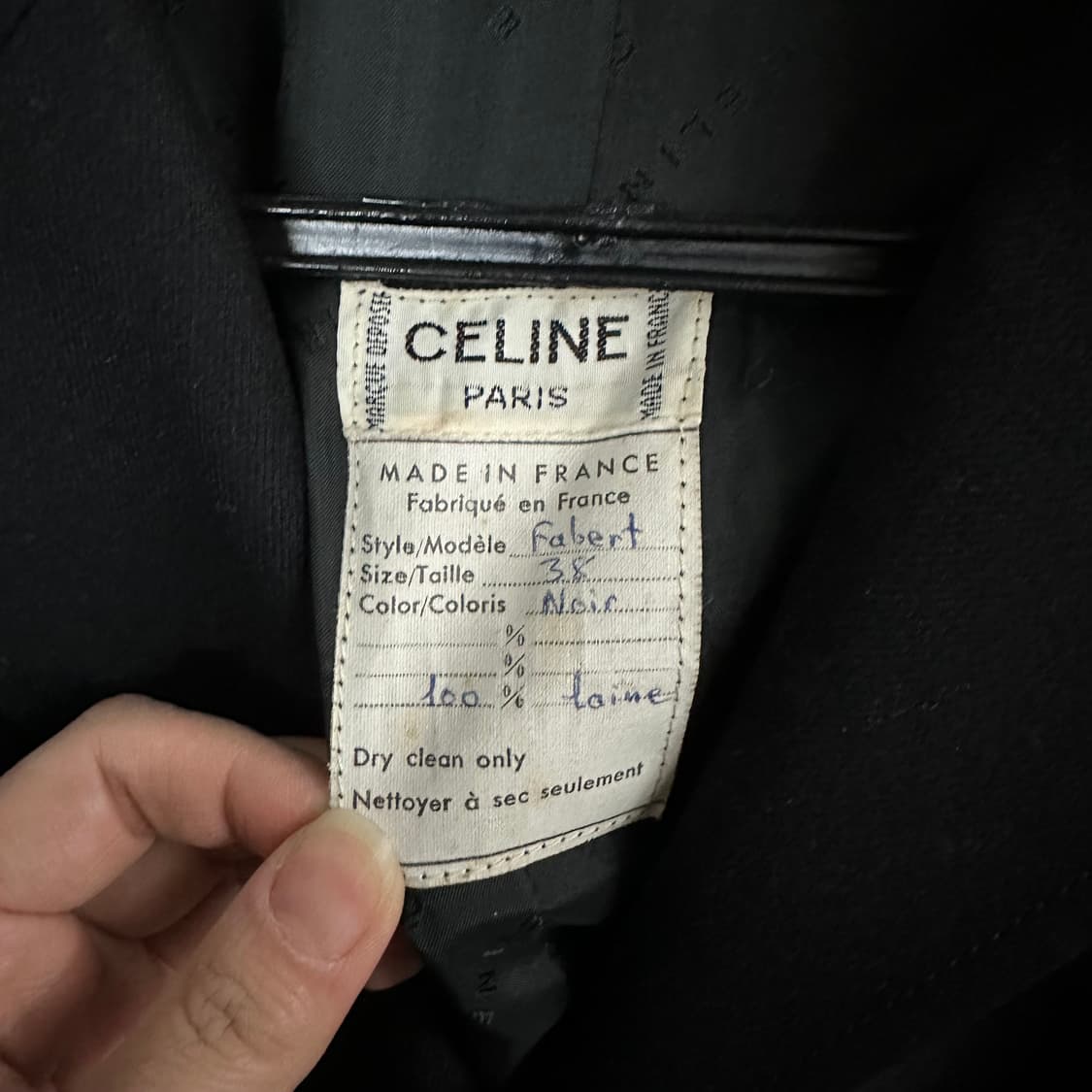 (S) 올드 셀린느 블랙 블레이저 자켓 상품이미지5