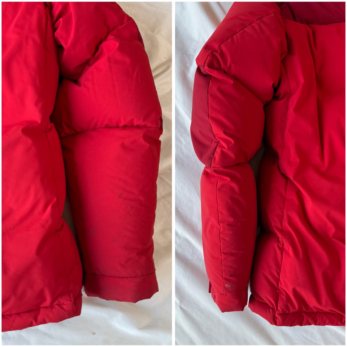 노스페이스 레드 대장급 퍼 후드 패딩 구스다운 XL 상품이미지9