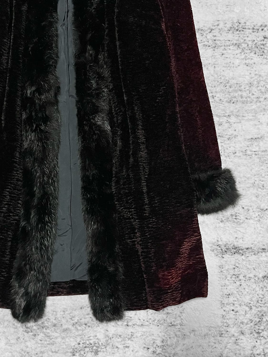 vintage velvet fur coat  상품이미지3