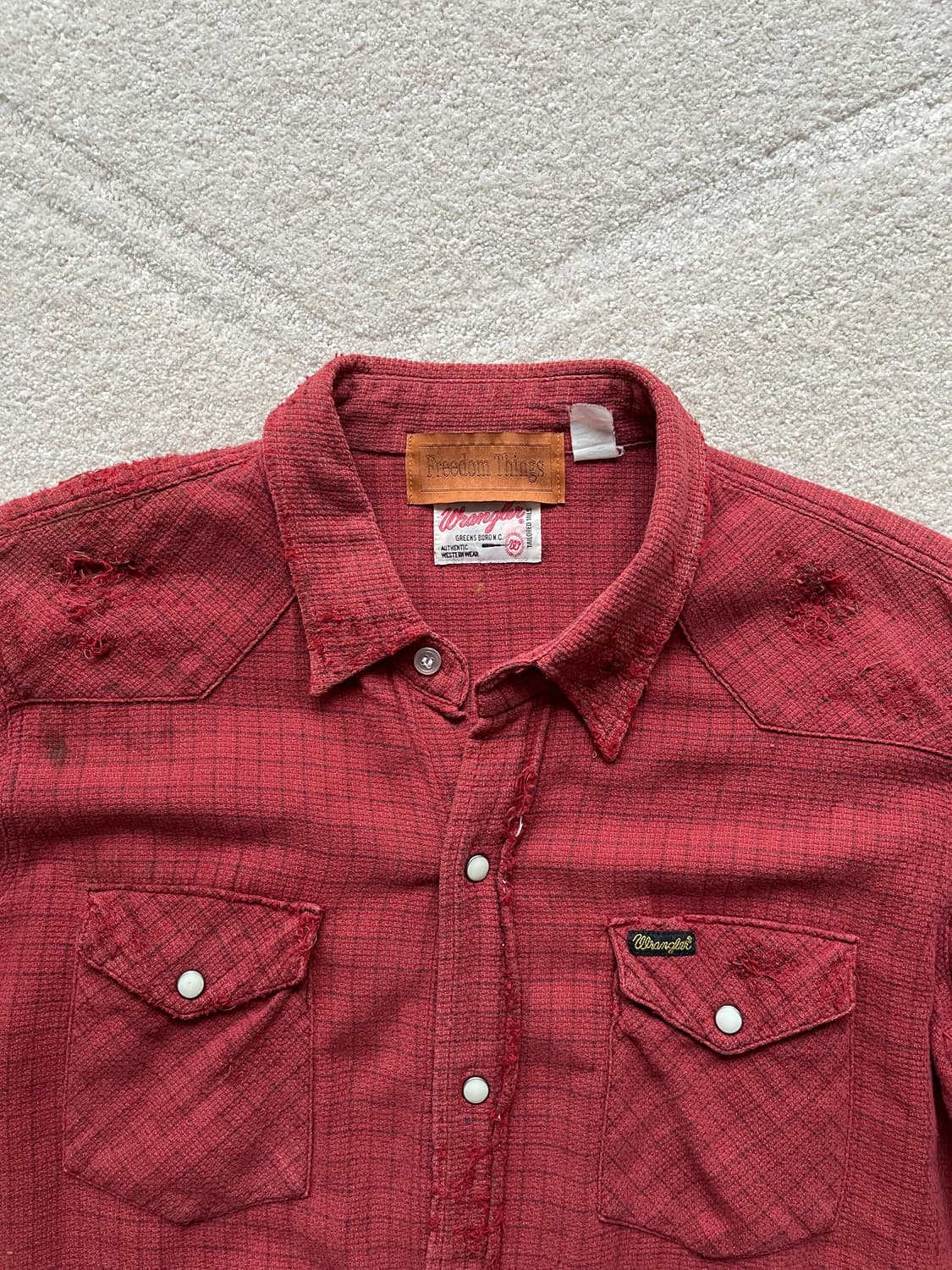 랭글러 x 프리덤 씽즈 엠브로이더드 웨스턴 셔츠 (95-103) 상품이미지3