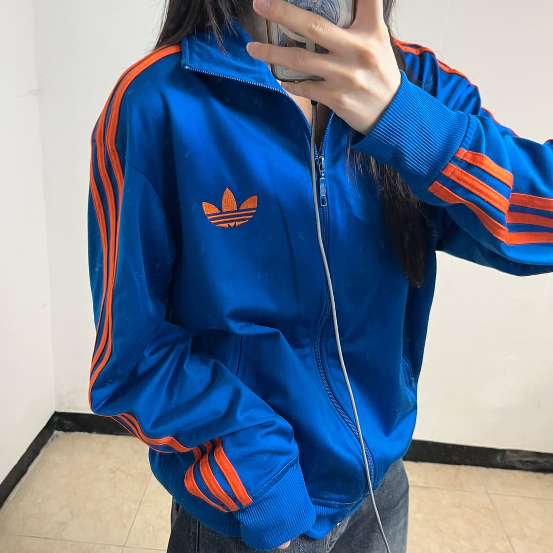 Adidas Firebird Blue Orange Track Jacket 상품이미지3
