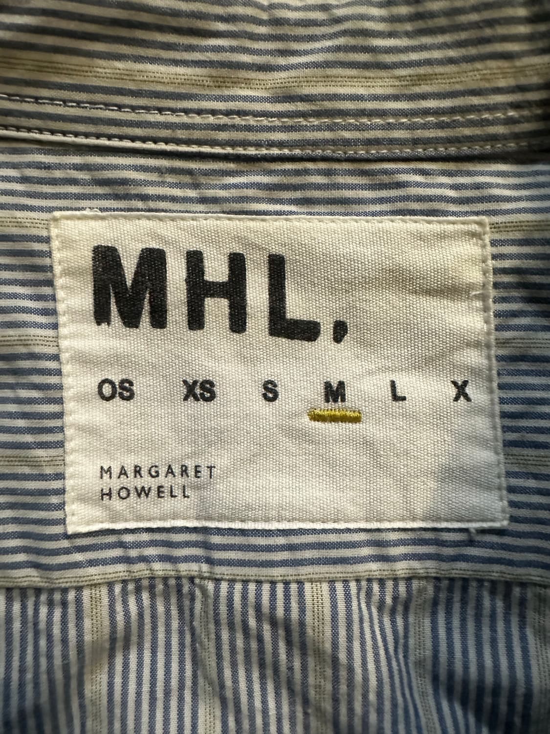 매장판) 마가렛호웰 MHL 스트라이프 슬림 워크 셔츠  상품이미지4