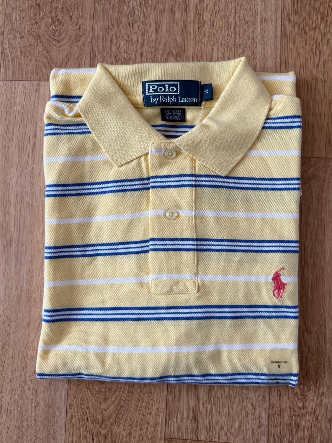폴로 랄프로렌 스트라이프 반팔 카라티 S 상품이미지4