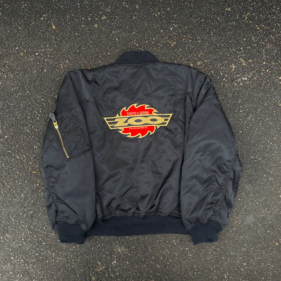 90s 일판 ZOO 92년 ya ya 한정판 리버시블 양면 항공잠바 XL 상품이미지1