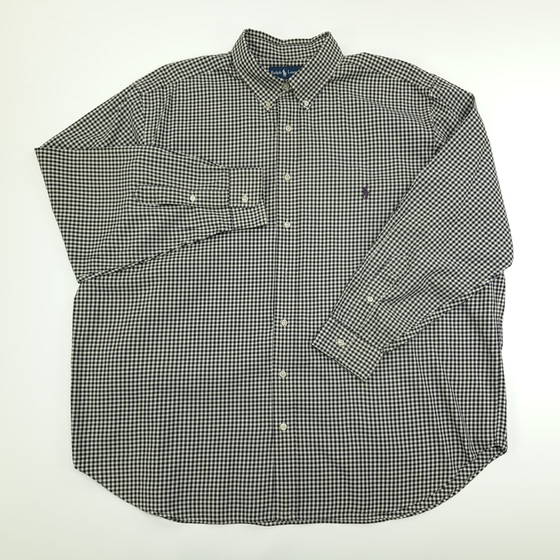 CN773 2XB 폴로 랄프로렌 모노 마이크로체크 긴팔 셔츠 남방 상품이미지2